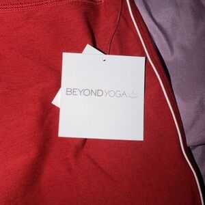 Beyond Yoga Crimson and Lavender Leggings